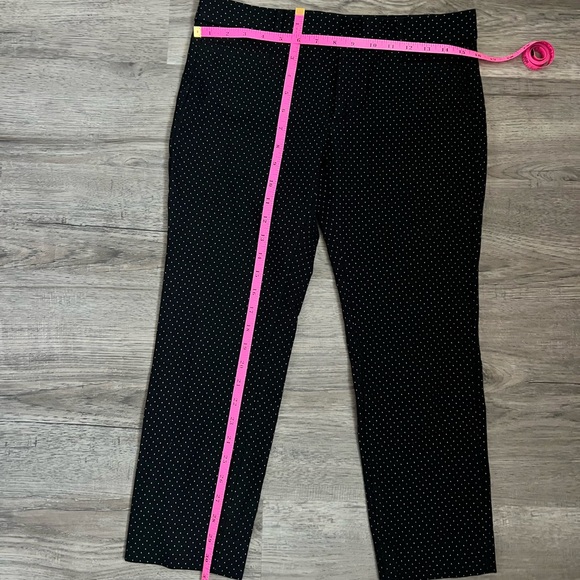 Banana Republic Sloan Ankle Black and white Polka Dot Straight Leg Career Pants - Picture 13 of 15